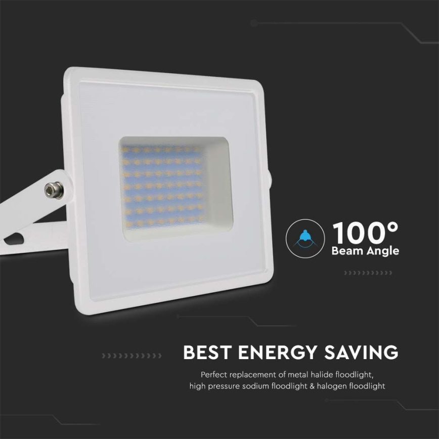 LED Prožektors LED/50W/230V 6500K IP65 balta