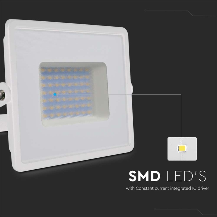 LED Prožektors LED/50W/230V 6500K IP65 balta