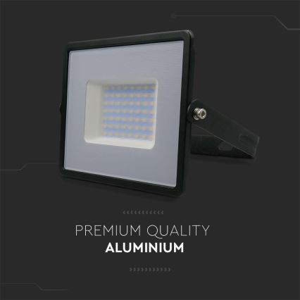 LED Prožektors LED/50W/230V 6500K IP65 melna