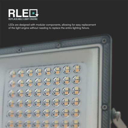 LED Prožektors LED/50W/230V IP65 3000/4000/6500K pelēka