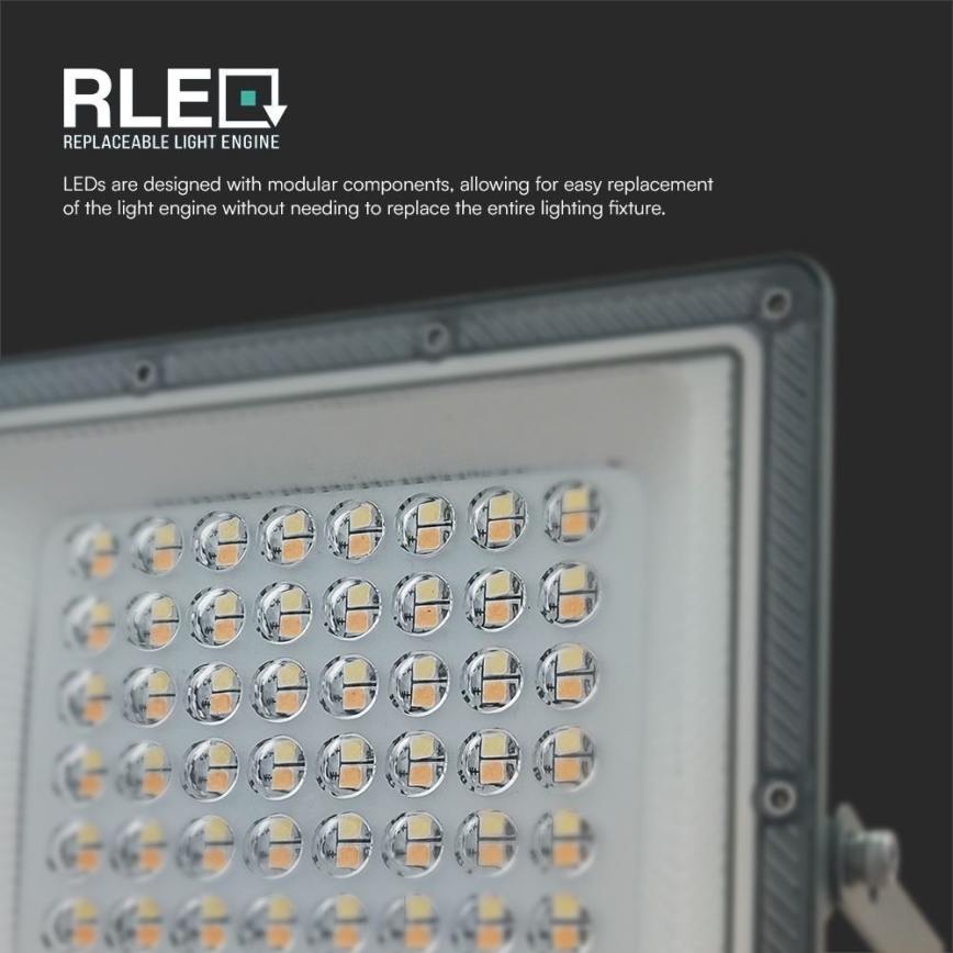 LED Prožektors LED/50W/230V IP65 3000/4000/6500K pelēka