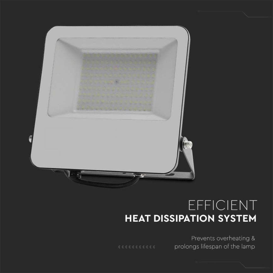 LED Prožektors SAMSUNG CHIP LED/100W/230V 4000K IP65 melna