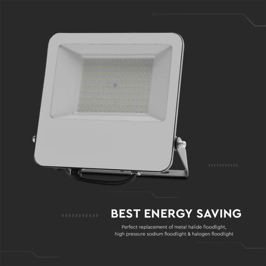 LED Prožektors SAMSUNG CHIP LED/100W/230V 4000K IP65 melna