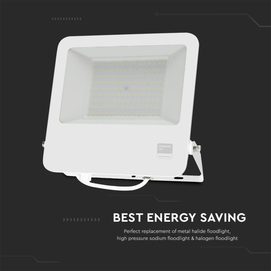 LED Prožektors SAMSUNG CHIP LED/100W/230V 6400K IP65 balta