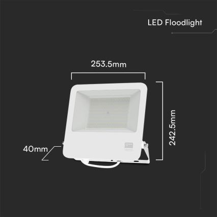 LED Prožektors SAMSUNG CHIP LED/100W/230V 6400K IP65 balta