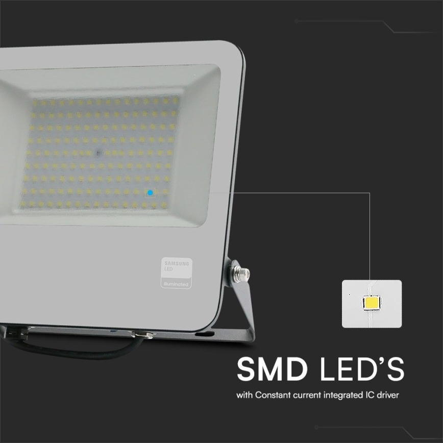 LED Prožektors SAMSUNG CHIP LED/100W/230V 6400K IP65 melna