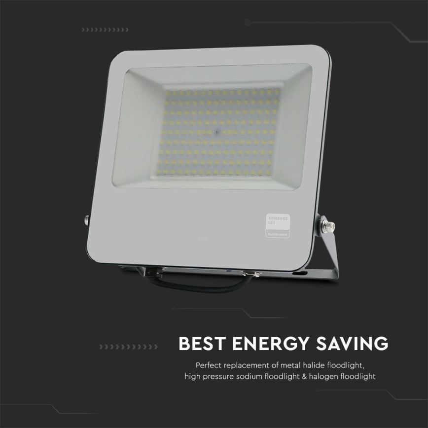 LED Prožektors SAMSUNG CHIP LED/100W/230V 6400K IP65 melna