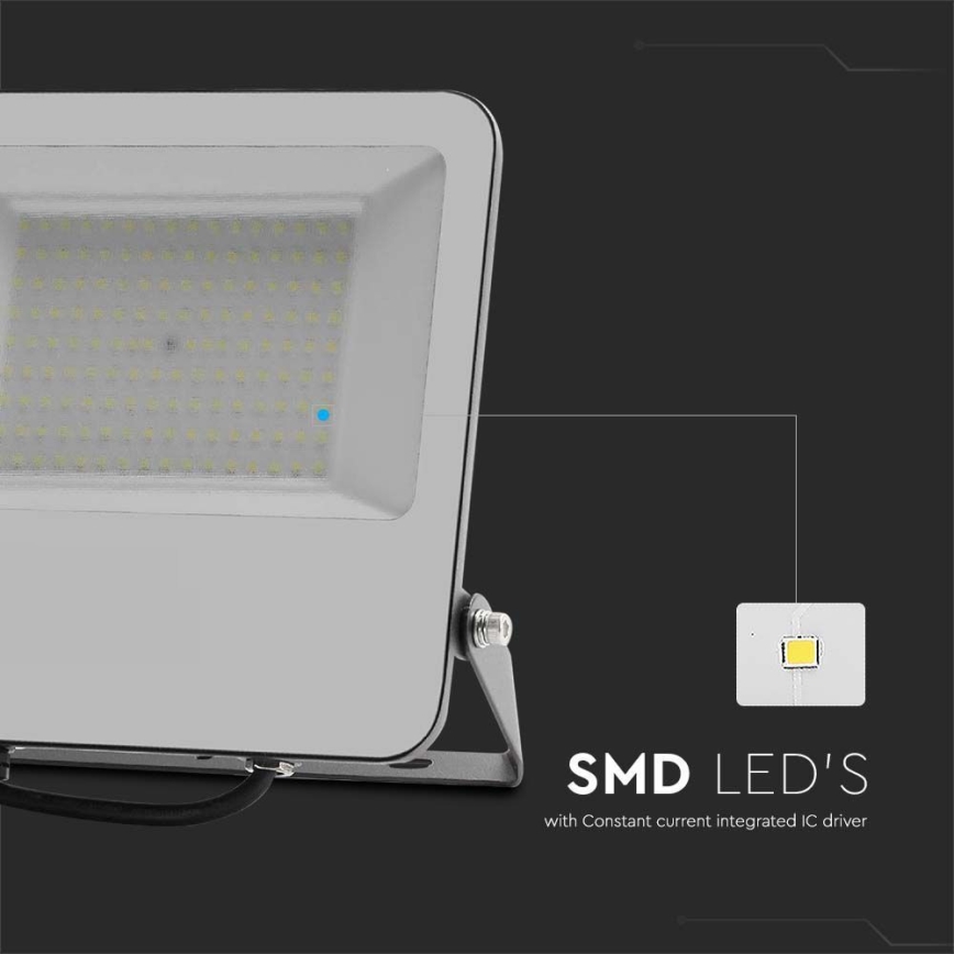 LED Prožektors SAMSUNG CHIP LED/100W/230V 6500K IP65 melna