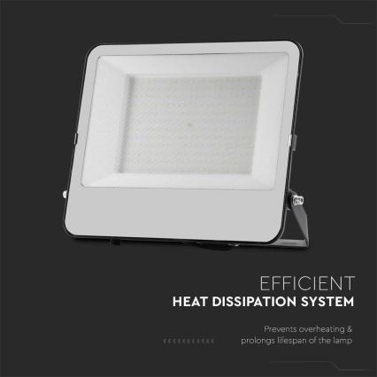 LED Prožektors SAMSUNG CHIP LED/200W/230V 4000K IP65 melna