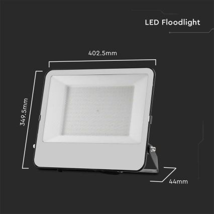 LED Prožektors SAMSUNG CHIP LED/200W/230V 4000K IP65 melna