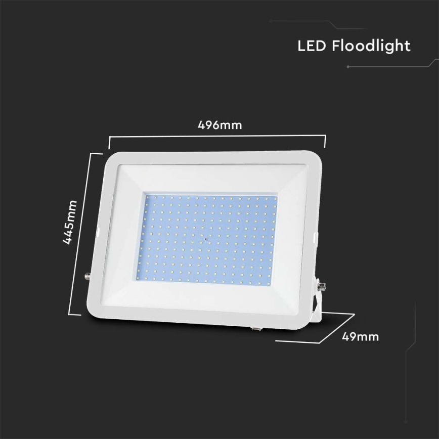 LED Prožektors SAMSUNG CHIP LED/300W/230V 6500K IP65 balta