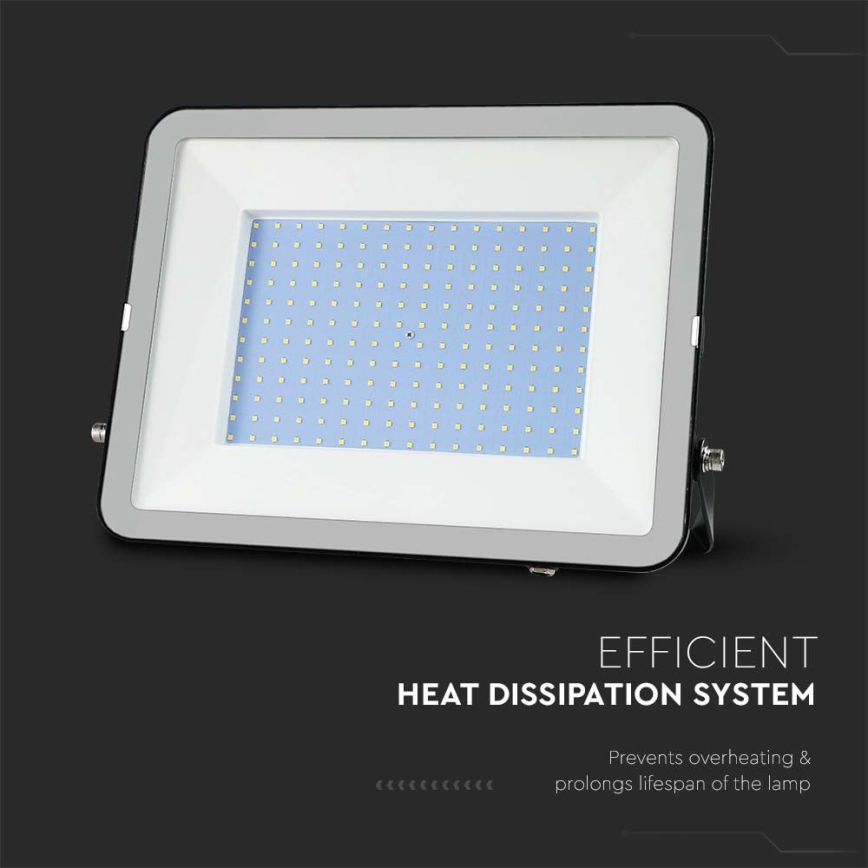 LED Prožektors SAMSUNG CHIP LED/300W/230V 6500K IP65 melna