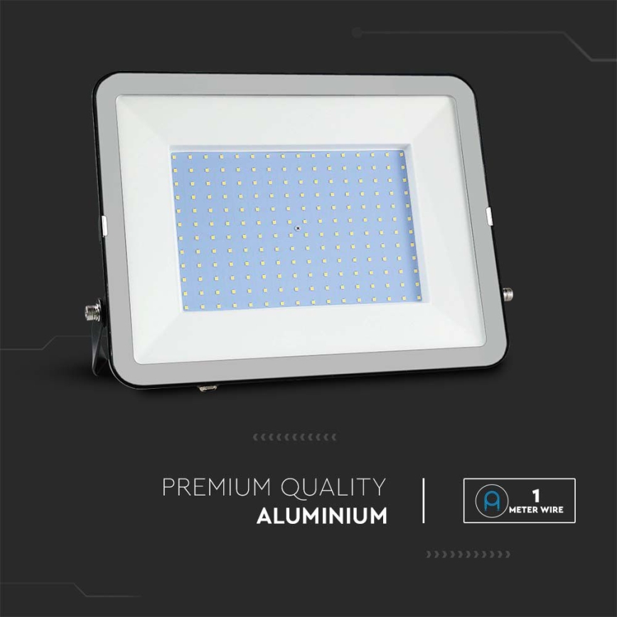 LED Prožektors SAMSUNG CHIP LED/300W/230V 6500K IP65 melna