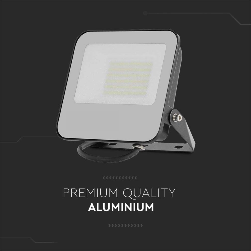 LED Prožektors SAMSUNG CHIP LED/30W/230V 4000K IP65 melna