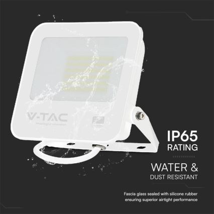 LED Prožektors SAMSUNG CHIP LED/50W/230V 6500K IP65 balta