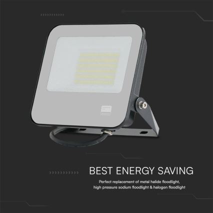 LED Prožektors SAMSUNG CHIP LED/50W/230V 6500K IP65 melna