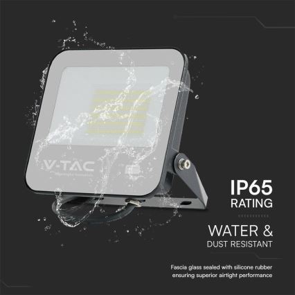 LED Prožektors SAMSUNG CHIP LED/50W/230V 6500K IP65 melna