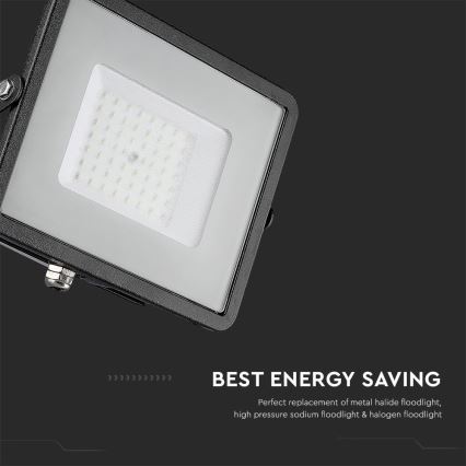 LED Prožektors SAMSUNG CHIP LED/50W/230V 6500K IP65 melns