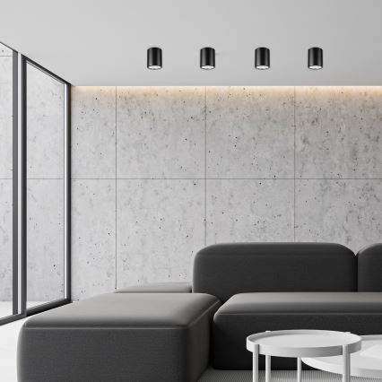LED virsmas gaismeklis TACO 1xE27/15W/230V melns