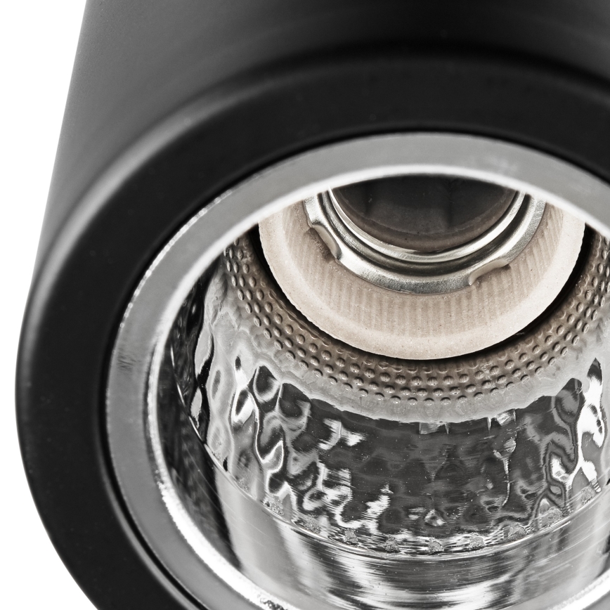 LED virsmas gaismeklis TACO 1xE27/15W/230V melns