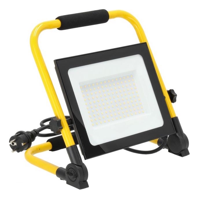 LED Prožektors TIGRA LED/100W/4000K IP54 melna/dzeltena