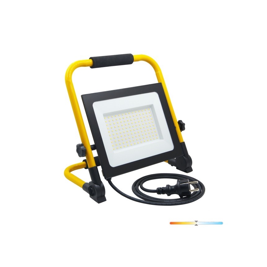 LED Prožektors TIGRA LED/100W/4000K IP54 melna/dzeltena