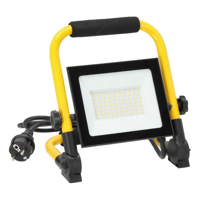 LED Prožektors TIGRA LED/50W/4000K IP54 melna/dzeltena