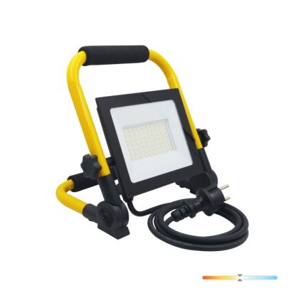 LED Prožektors TIGRA LED/50W/4000K IP54 melna/dzeltena