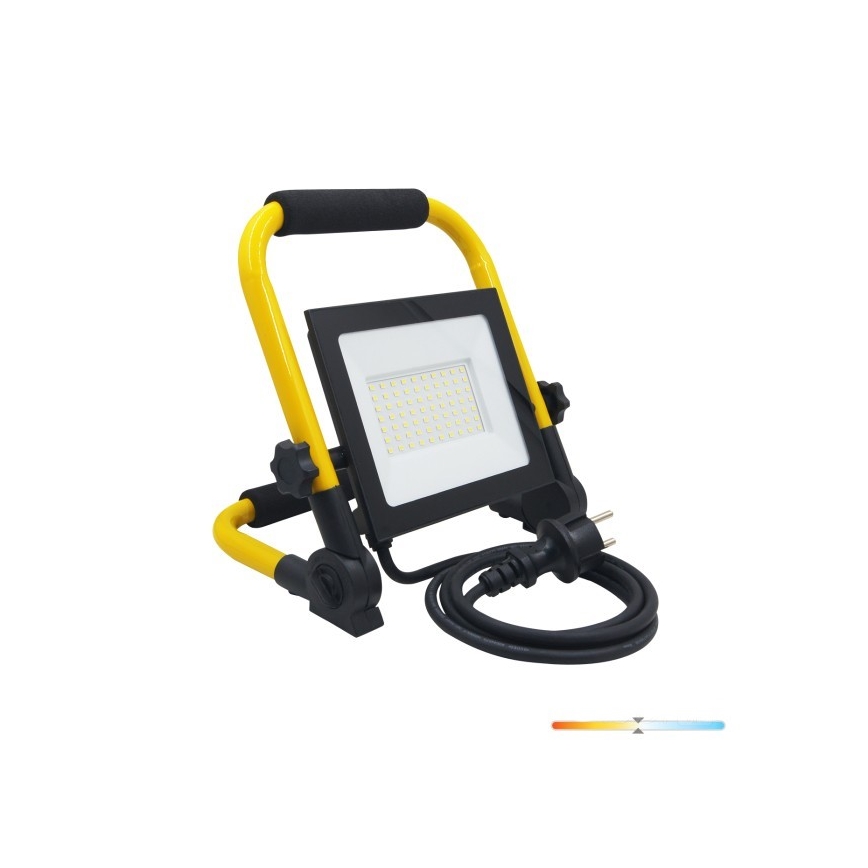 LED Prožektors TIGRA LED/50W/4000K IP54 melna/dzeltena