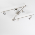 LED punktu gaismeklis 6xGU10/5W/230V matēts hroms