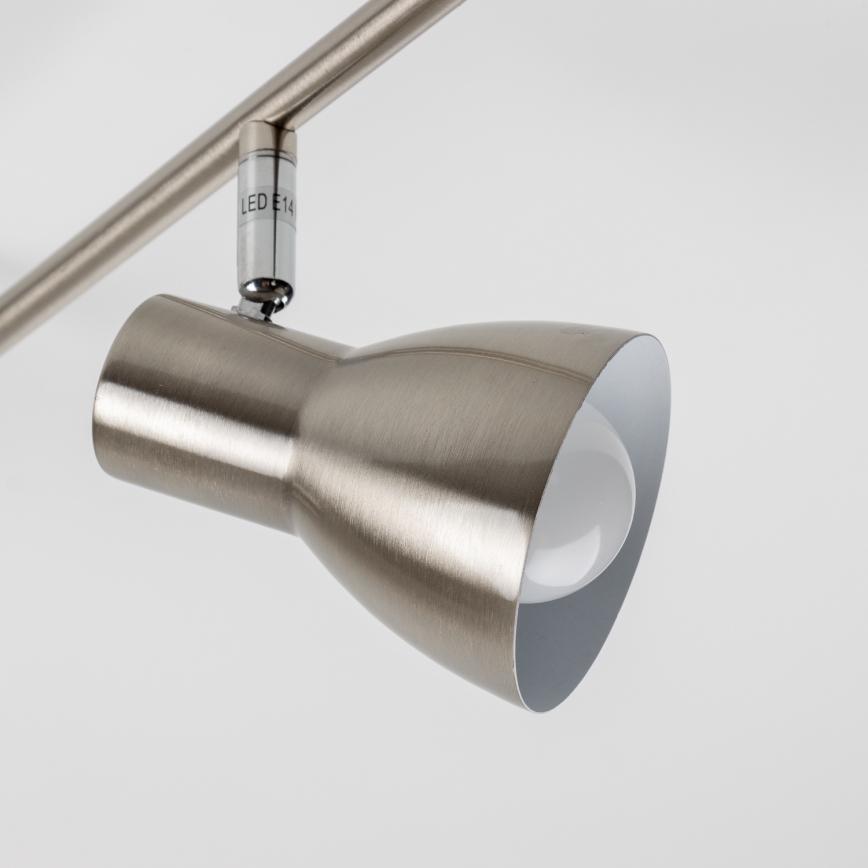 LED punktveida gaismeklis 6xE14/5W/230V matēts hroms