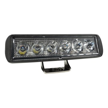 LED punktveida gaismeklis automašīnai BLACK LED/18W/10-30V IP69 5700K taisnstūra forma