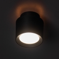 LED punktveida gaismeklis SONOR LED/6W/230V 3000/4000/5700K + LED/1,5W 2200K Ø 9 cm melns