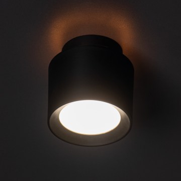 LED punktveida gaismeklis SONOR LED/6W/230V 3000/4000/5700K + LED/1,5W 2200K Ø 9 cm melns