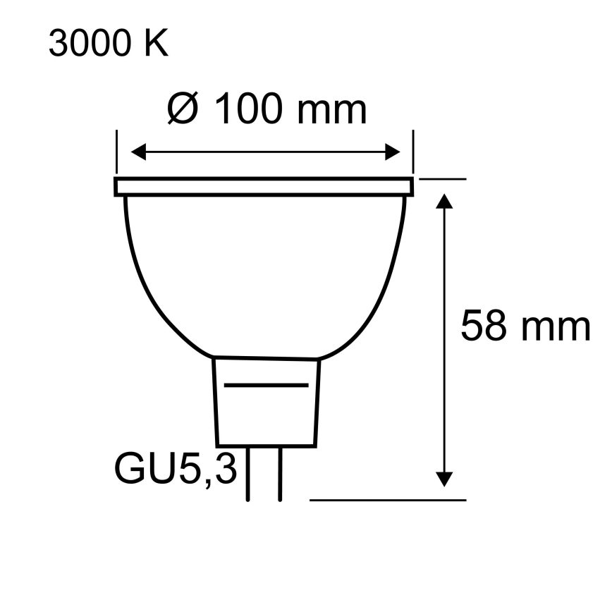 LED reflektora spuldze GU5,3/4,9W/12V 3000K - Paulmann 28802