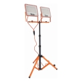 LED reflektors ar statīvu 2xLED/100W/230V 4500K IP65 oranžs