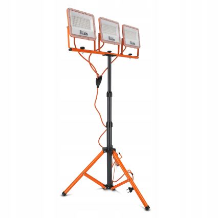 LED reflektors ar statīvu 3xLED/50W/230V 4500K IP65 oranžs