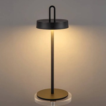 LED regulējama āra uzlādējama galda lampa ar skārienvadību SHINE LED/1,5W/3,7V 3000 mAh IP44 melna