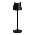 LED Regulējama āra uzlādējama galda lampa LED/4W/4000 mAh 3000/4000/5500K IP44 melna
