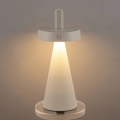 LED regulējama āra uzlādējamā skārienjutīgā galda lampa HALO LED/1,5W/3,7V 3000 mAh IP44 pelēka