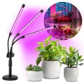 LED regulējama elastīga galda lampa augu audzēšanai VITARO 3xLED/10W/230V melna