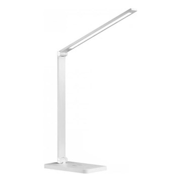 LED regulējama galda lampa ar bezvadu QI uzlādi NOBLITE Q LED/7W/230V 3000/4000/6500K balta