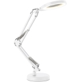 LED regulējama galda lampa ar lupu 2 vienā AURIQ LOUPE LED/10W/5V 3000/4000/6500K balta