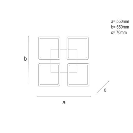 LED regulējama griestu lampa LED/95W/230V 3000-6500K + ar tālvadības pulti