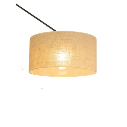 LED regulējama griestu lampa uz stieņa GORTA 1xE27/60W/230V džuta