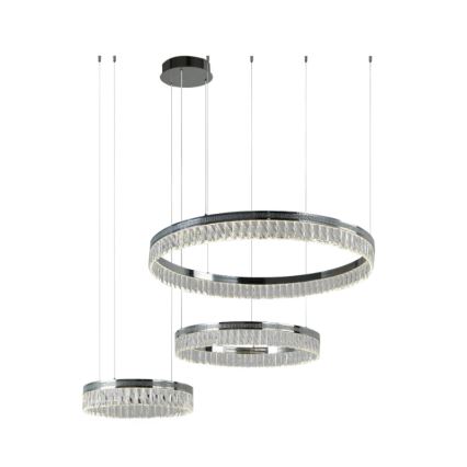 Regulējams LED kristāllustrs uz troses THALIA LED/120W/230V 3000-6000K + tālvadības pults