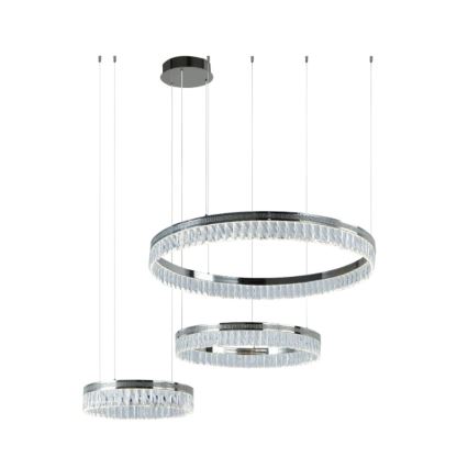 Regulējams LED kristāllustrs uz troses THALIA LED/120W/230V 3000-6000K + tālvadības pults