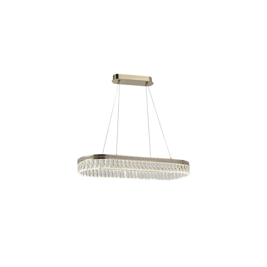 LED aptumšojams kristāla lustrs uz troses THALIA LED/50W/230V 3000-6000K + tālvadības pults