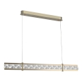 LED regulējama kristāla lustra uz troses ENRIQUE LED/20W//230V 3000-6000K + tālvadība