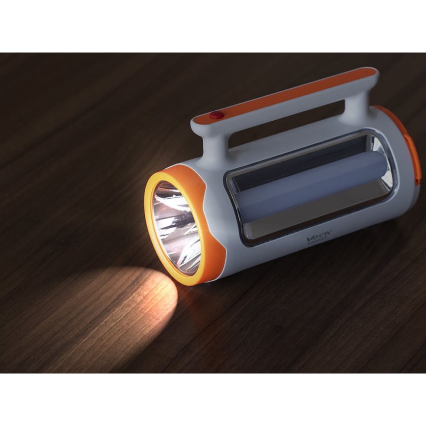 LED regulējama uzlādējama lampa 2in1 ar powerbankas funkciju LED/5W/230V 3500 mAh